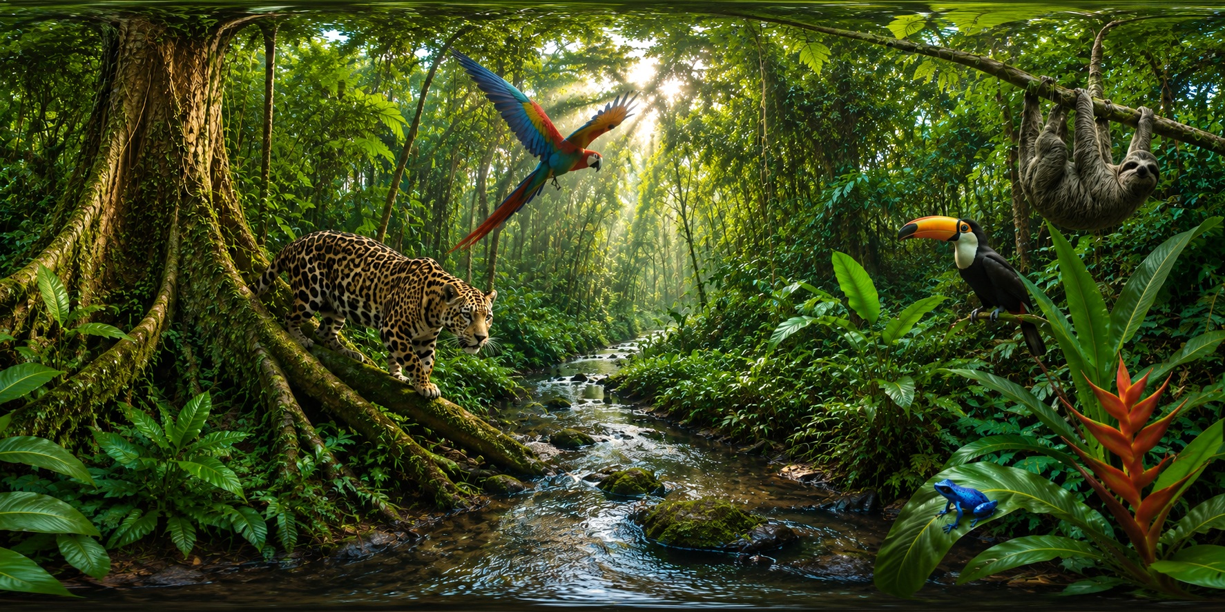 Earth's Biomes — 360° panorama preview