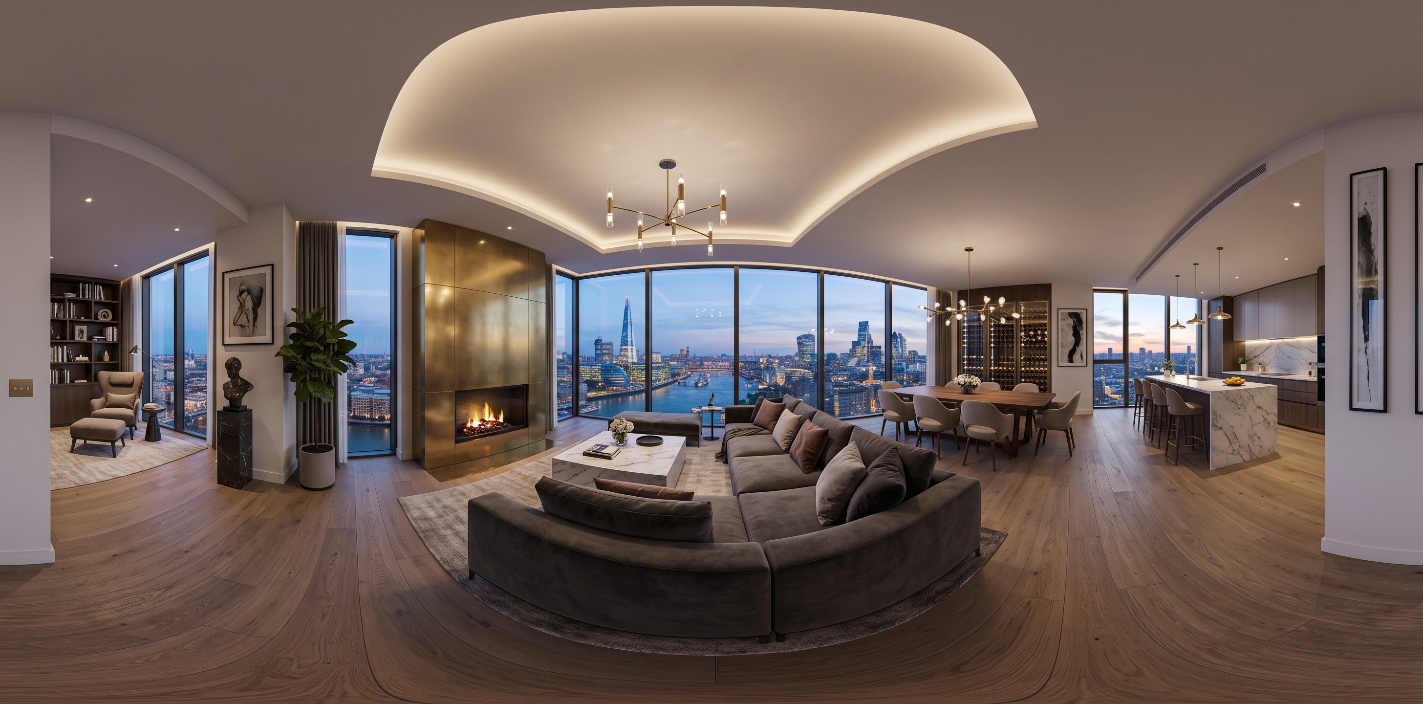 London - Luxury Apartment — 360° panorama preview