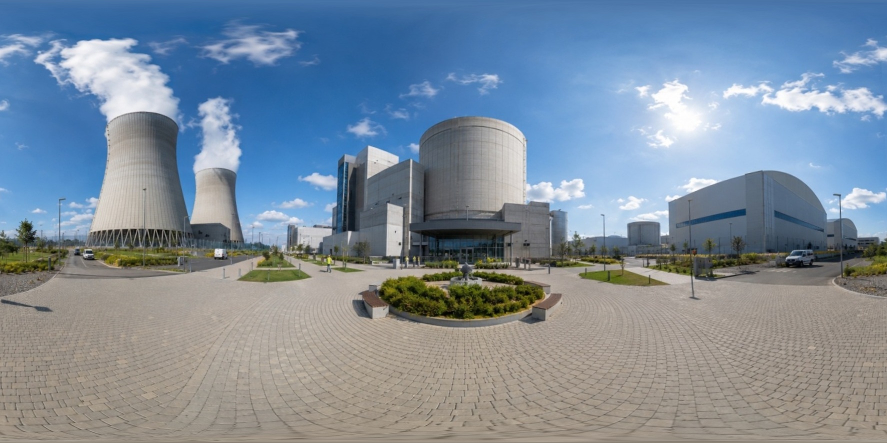Modern Nuclear Power Station — 360° panorama preview