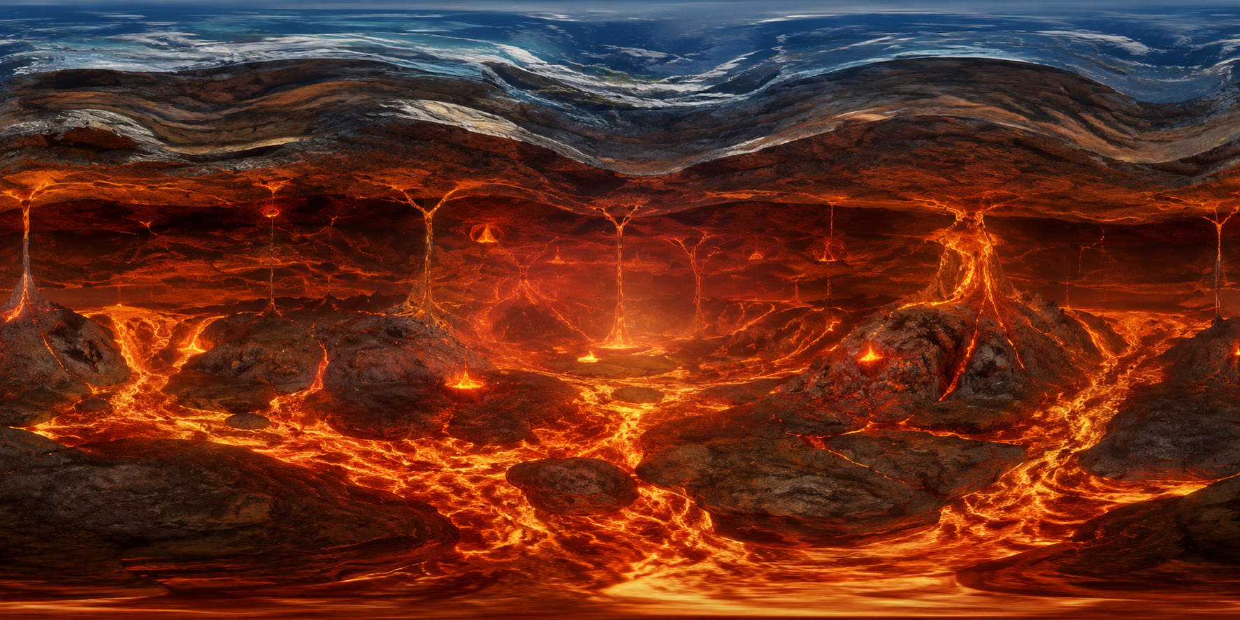 Volcanoes — 360° panorama preview